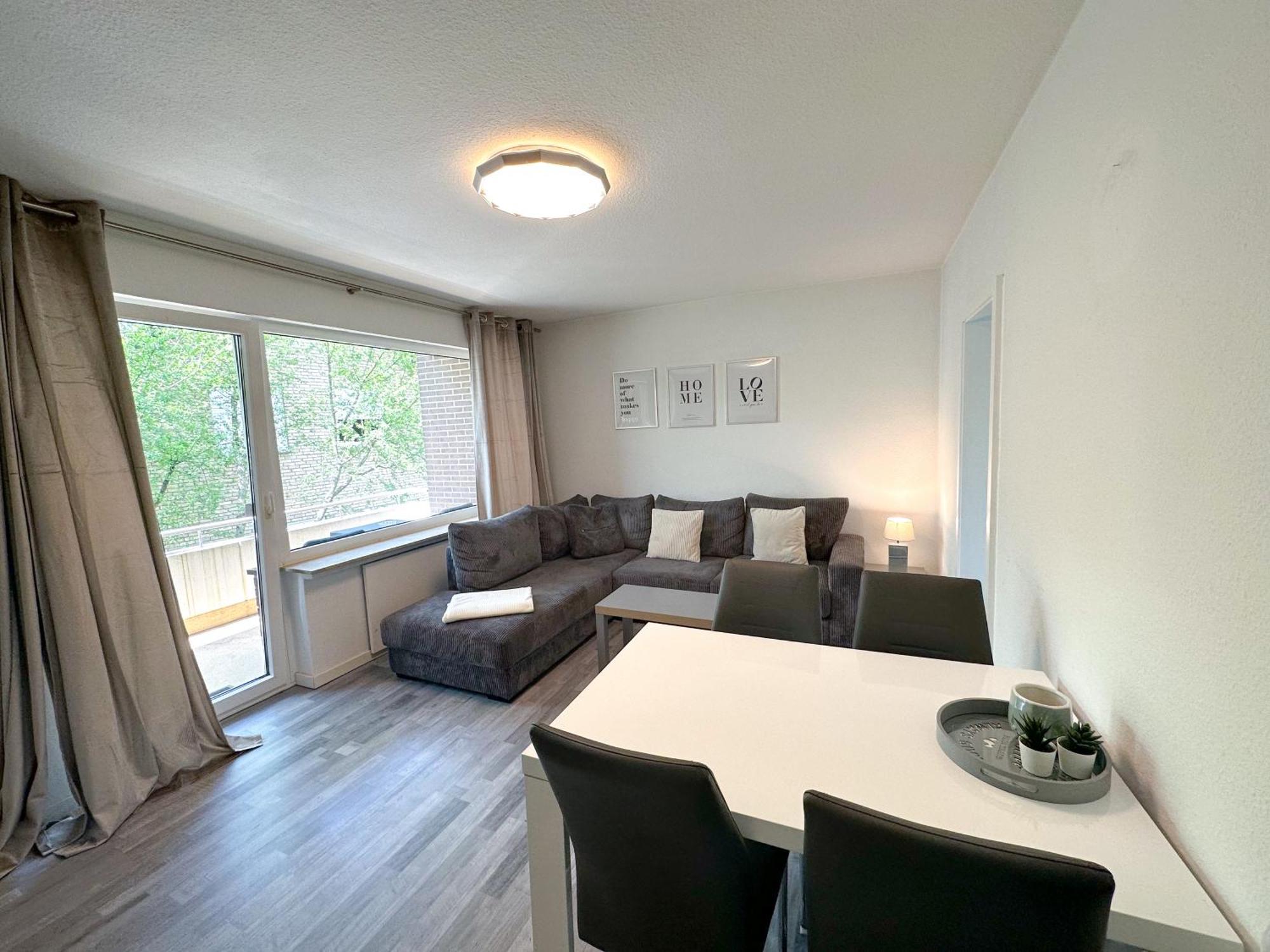 Stilvolles, Frisch Renoviertes 2Zi Apartment Mit Kueche Und Balkon In Kliniknaehe Bad Oeynhausen Exterior photo