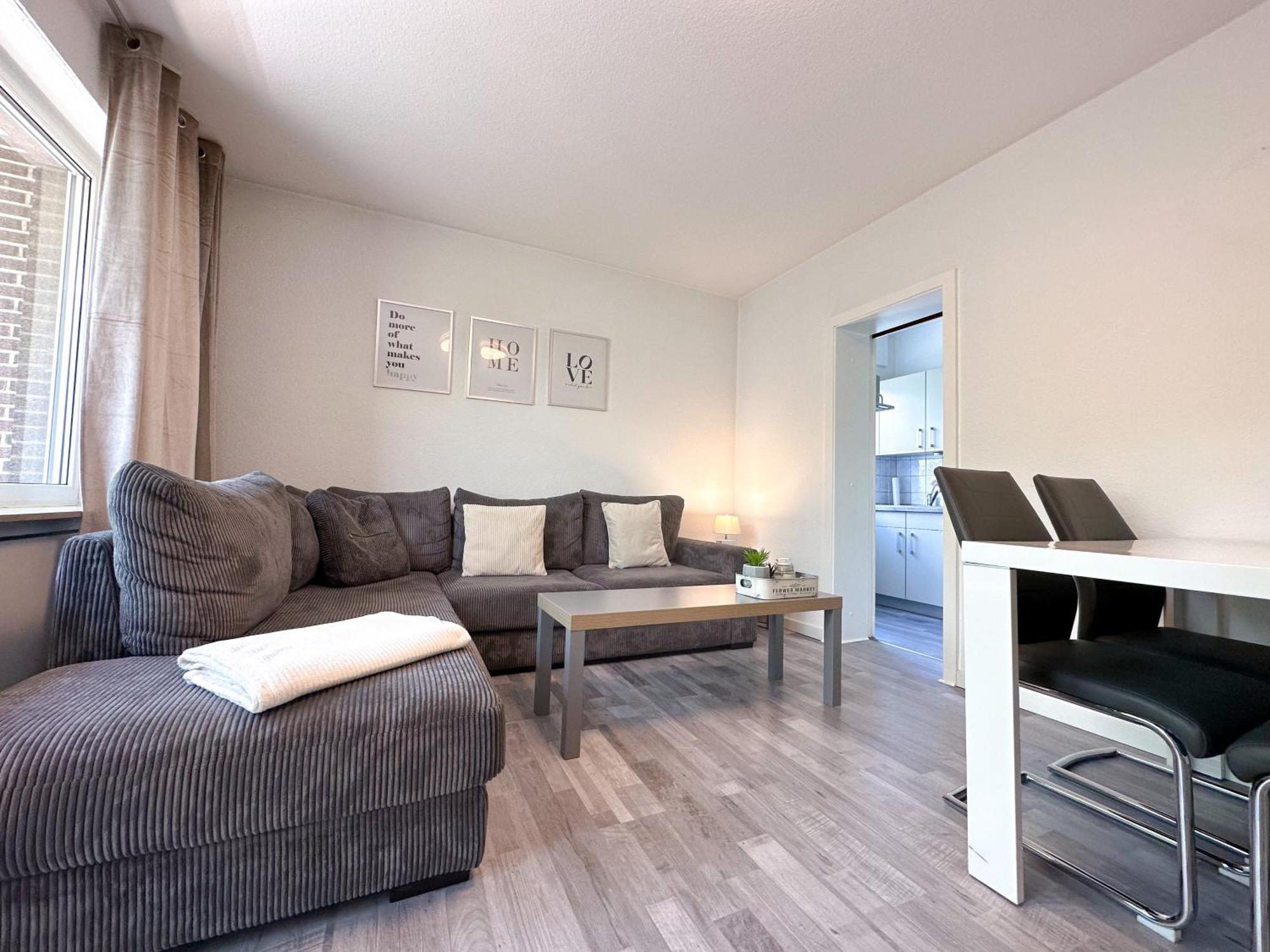 Stilvolles, Frisch Renoviertes 2Zi Apartment Mit Kueche Und Balkon In Kliniknaehe Bad Oeynhausen Exterior photo